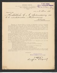 k.k. naturhistorisches Hofmuseum, Intendanzakten 1885-1896 (Hauer), Aktenzahl Z.321/1893, Seite 1